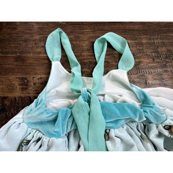 NWT Pleiades Teal Botanical Butterflies Dress - Picture 13 of 15